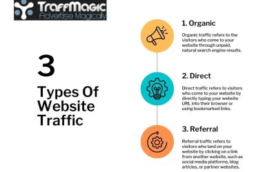 What are three types of website traffic?